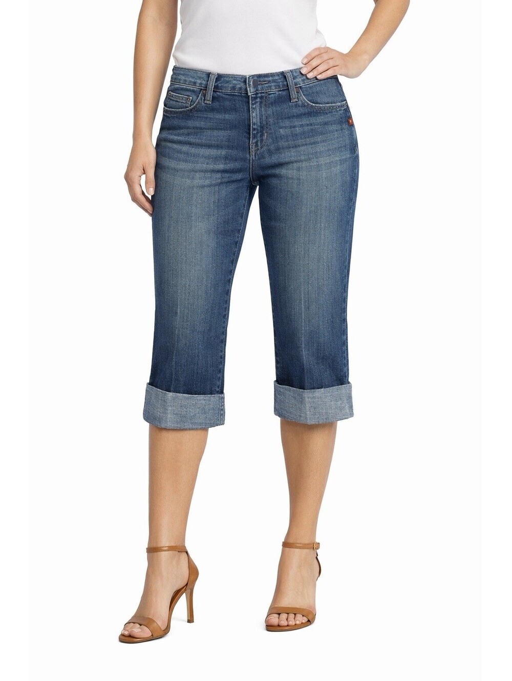 Citizens of Humanity Capri Jeans with Cuffs Stretch Denim 31" x 17"